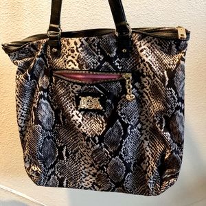 Juicy Couture Snake Print Soft Tote